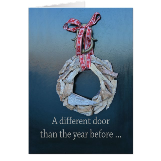 Uma porta diferente - Novo cartão de feriado de en (Frente)