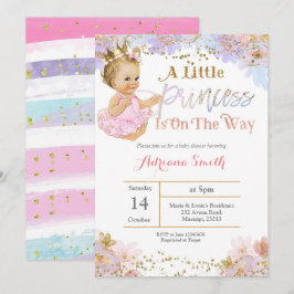 Uma Princesa Pequena está a caminho do convite