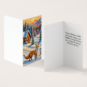 Uma Raposa e uma cabana confortável