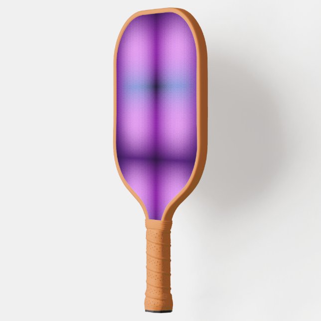 Uma raquete de pickleball com um roxo e azul vibra (Left)
