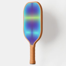 Uma raquete de pickleball com um vibrante