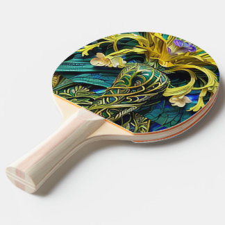 Uma Raquete de Ping Pong Decorada