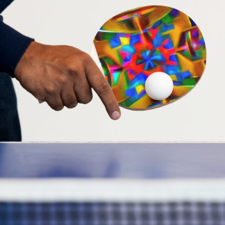 Uma Raquete de Ping Pong Decorada