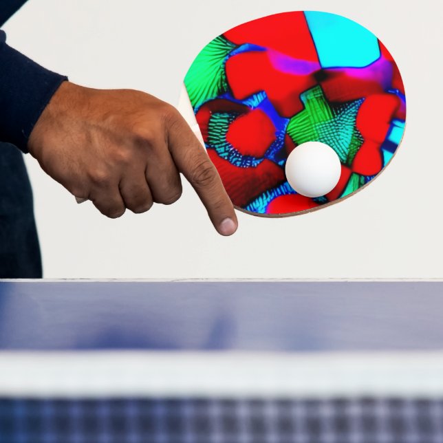 Uma Raquete de Ping Pong Decorada (Insitu)