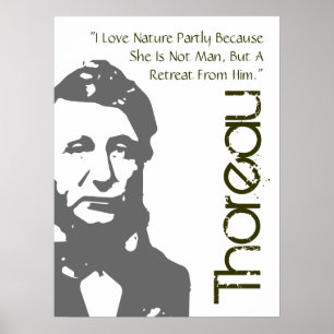 Uma retirada do poster de Thoreau do homem