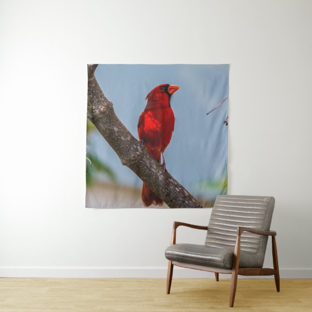 Uma Tapeçaria 57 x 57 de um Cardinal (In Situ)