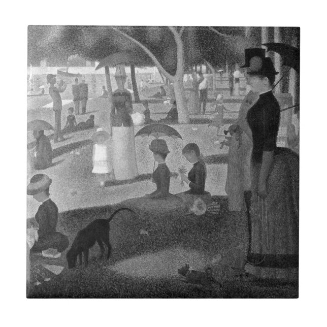 Uma tarde de domingo em La Grande Jatte por Seurat (Frente)