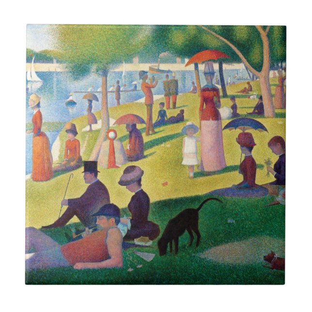 Uma tarde de domingo em La Grande Jatte por Seurat (Frente)