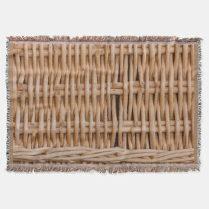 uma trama de um cesto em Cobertor de Lançar