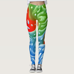 Uma única Leggings colorida "Ratti_Creative_Arts"