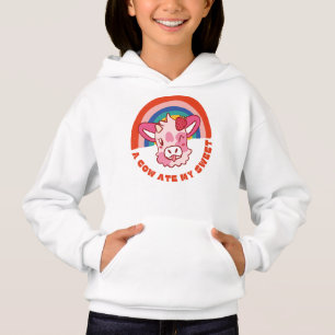 Uma vaca comeu meu doce slogan