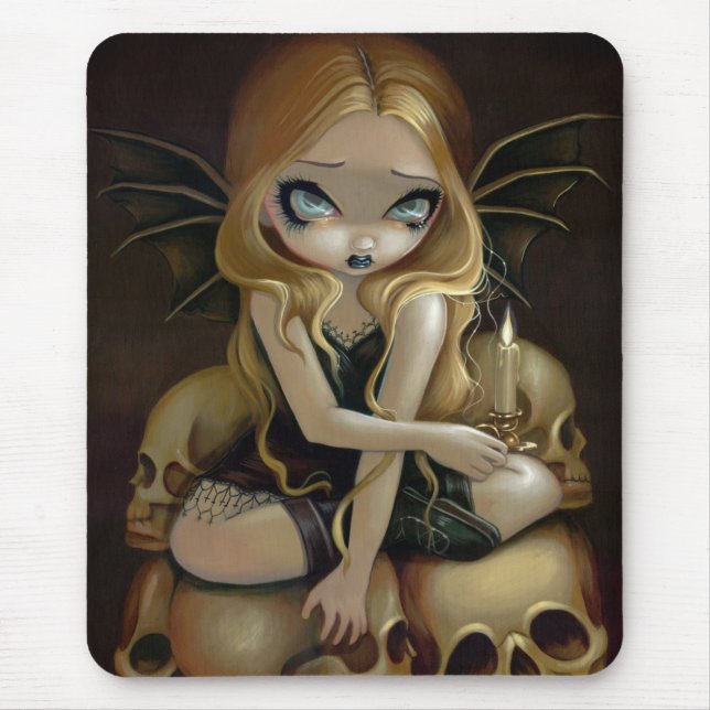 "Uma vela" no Mousepad escuro (Frente)