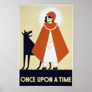 Uma Vez Por Um Poster WPA De Vintagem Temporal