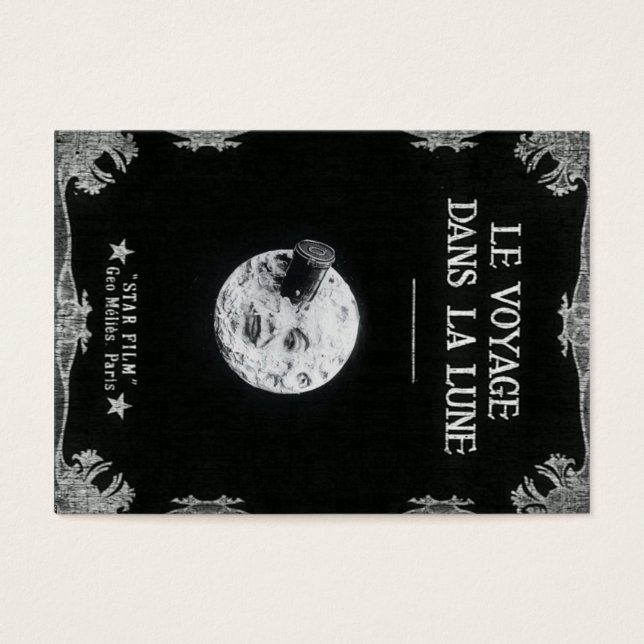 Uma viagem ao cinema francês retrô da lua (Frente)