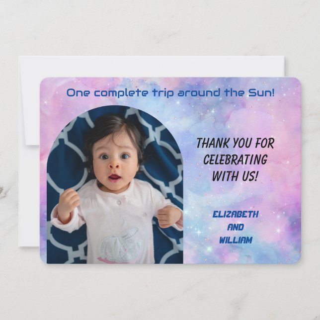 Uma Viagem Em Torno Do Cartões de agradecimentos D (Frente)