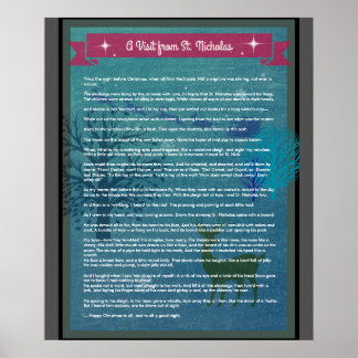 Uma Visita Da Rua Nicholas - Poster de Férias