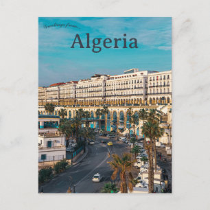 Uma Vista de Argel Cartão Postal da Argélia