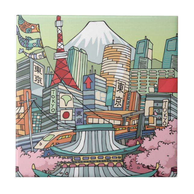 Uma vista de Tokyo (Frente)