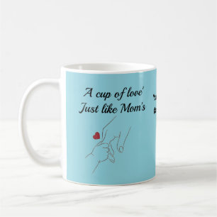 Uma xícara de amor igual à caneca da mamãe Canec