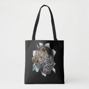 Uma xícara-leopardo e um tigre Tote Bag