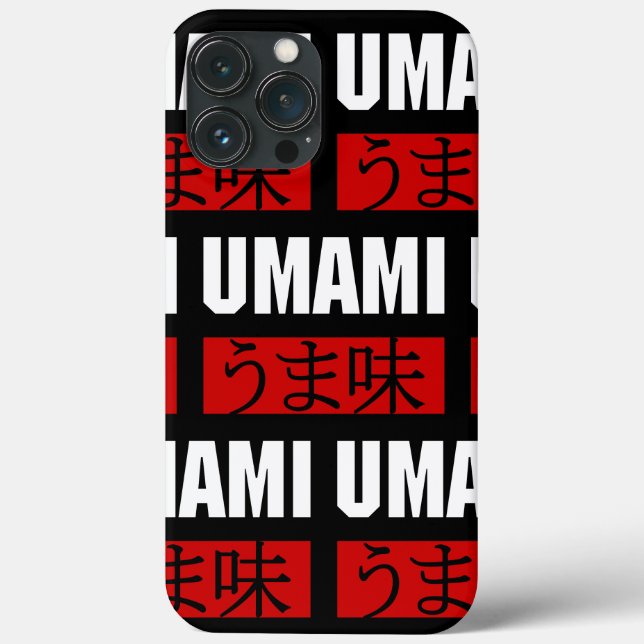 UMAMI う ま 味 capas de iphone de gabinete (Verso)