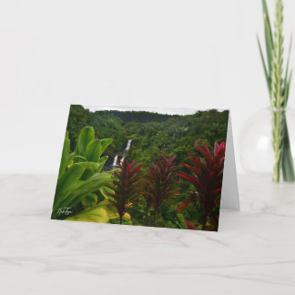 Umauma Falls, cartão de nota do Havaí
