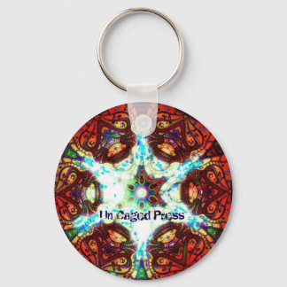 Un Caged Press Chaveiro
