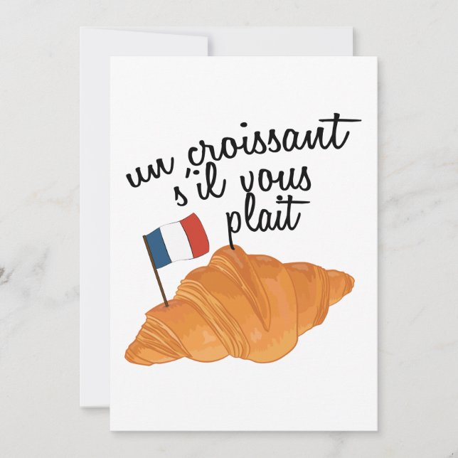 Un Croissant S'il Vous Plait - Comida Francesa (Frente)