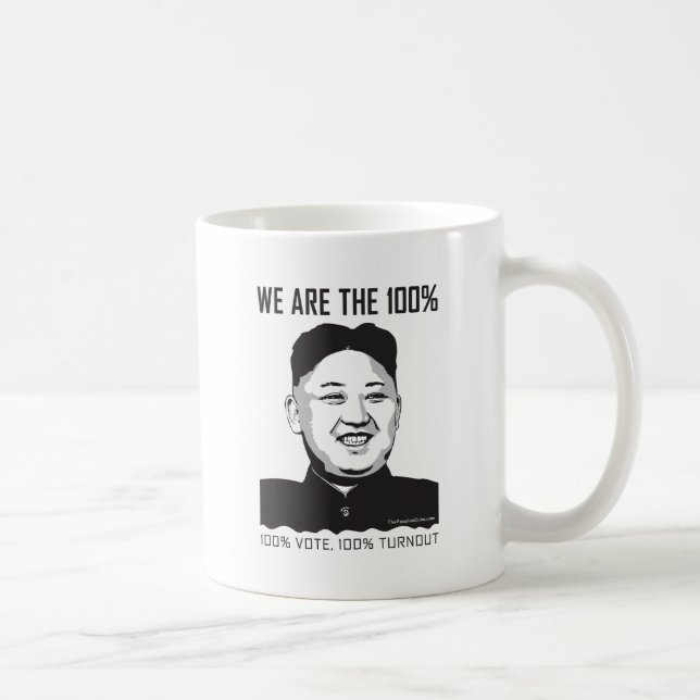 Un de Kim Jong - nós somos a caneca de 100% (Direita)