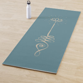 Unalome Fundo Plano - Tapete de Yoga Pavão + Pombo
