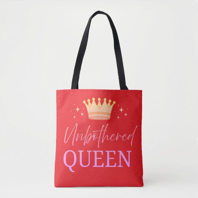 Unbothered Queen Tote Shopping Bag (Frente)