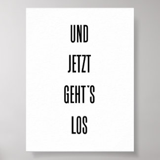 Und jetzt geht's los - poster