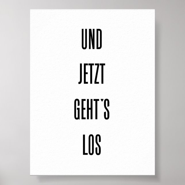 Und jetzt geht's los - poster (Frente)