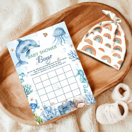 Under the sea Baby shower bingo baby shower game 