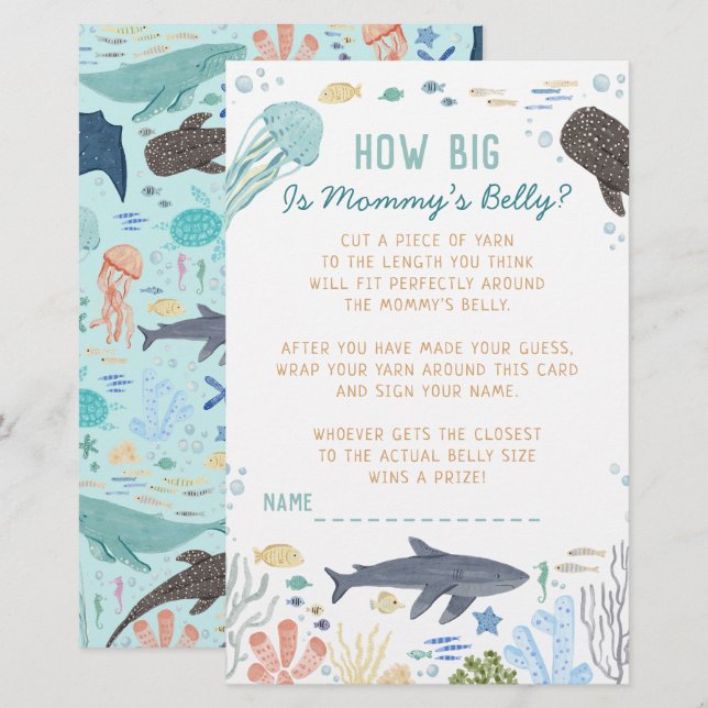 Under The Sea How Big Is Mommy’s Belly Game (Frente/Verso)