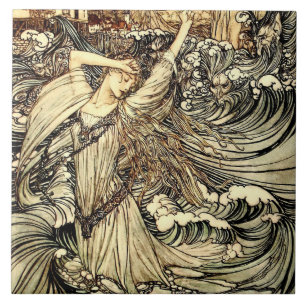 “Undine nas Ondas” por Arthur Rackham