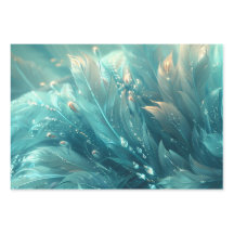 Une texture plumes turquoises et éclat de diamant