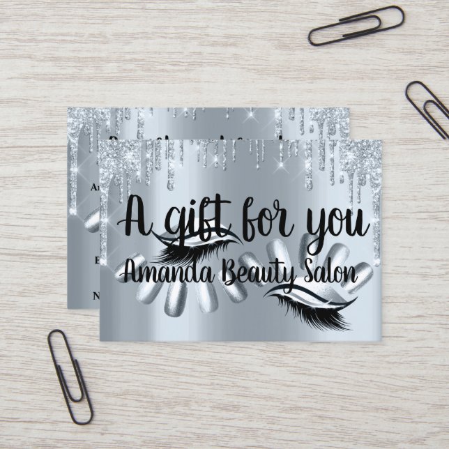 Unhas De Cabelo De Certificado De Presente Spa Azu (Frente/Verso In Situ)