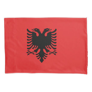 Única fronha de almofada com a bandeira de Albân