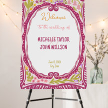 Único Floral Caprichoso Desenho à Mão Quirky Doodl