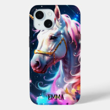 Único Rainbow Unicorn Cabeça Personalizada Nome Ra