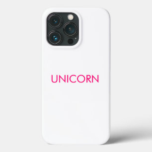 "Unicorn" - cor-de-rosa-quente minimalista