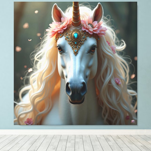 Unicorn Fantasy Canvas Imprimir Imagem 2 (Insitu(piso de madeira))