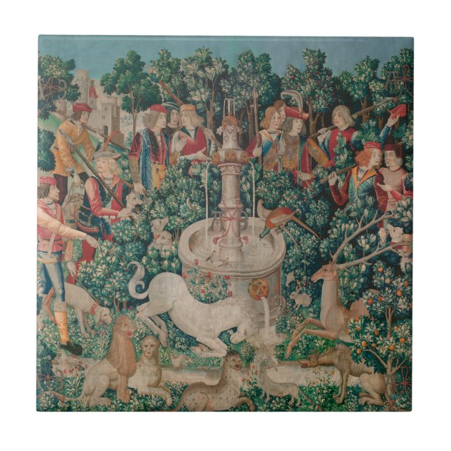 Unicorn Hunt Medieval Art - Unicórnio Encontrado (Frente)