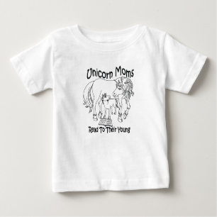 Unicórn Mães Lê Para Seu Jovem - Camiseta De Bebê