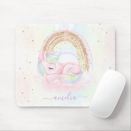 Unicorn Mouse Pad com Nome