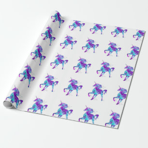 Unicorn pegasus - papel de embrulho de fantasia pa
