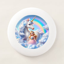 Unicorn Princesa Arco-Íris Frisbee, Diversão Paste