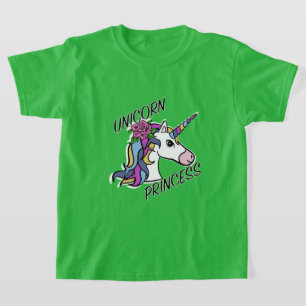 Unicorn Princess Design - Camiseta Básica Para Rap