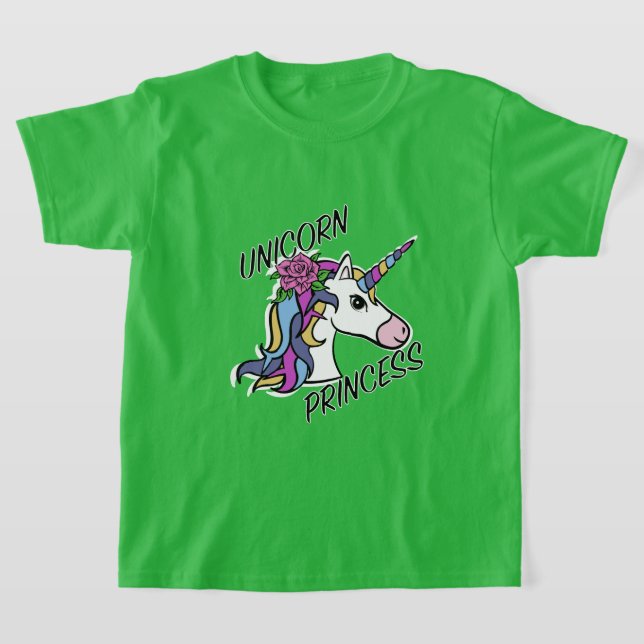 Unicorn Princess Design - Camiseta Básica Para Rap (Postura )